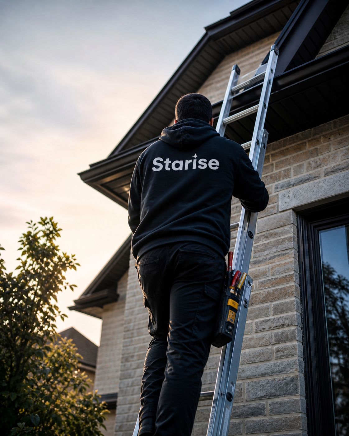 Starise electrical install — exterior circuits and panel work