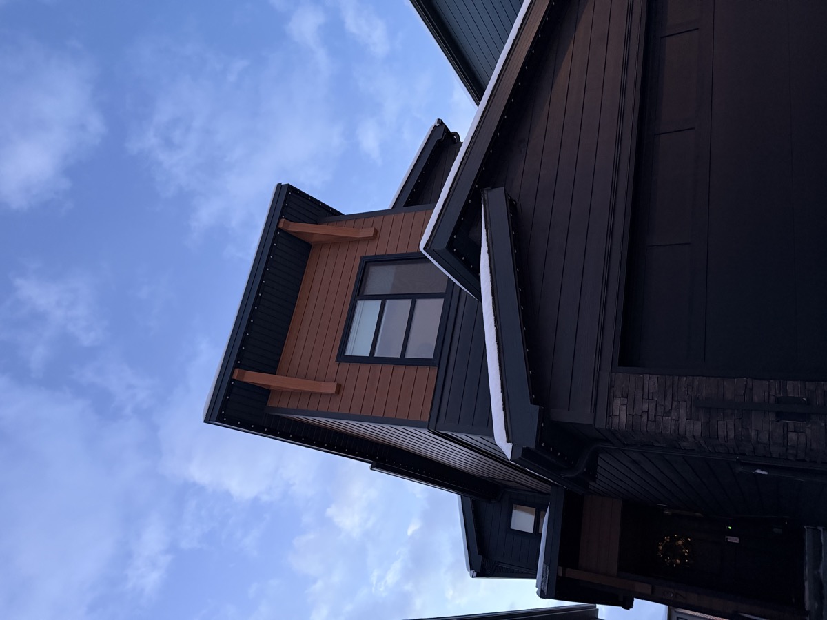 Calgary home exterior before Starise permanent LED lighting installation