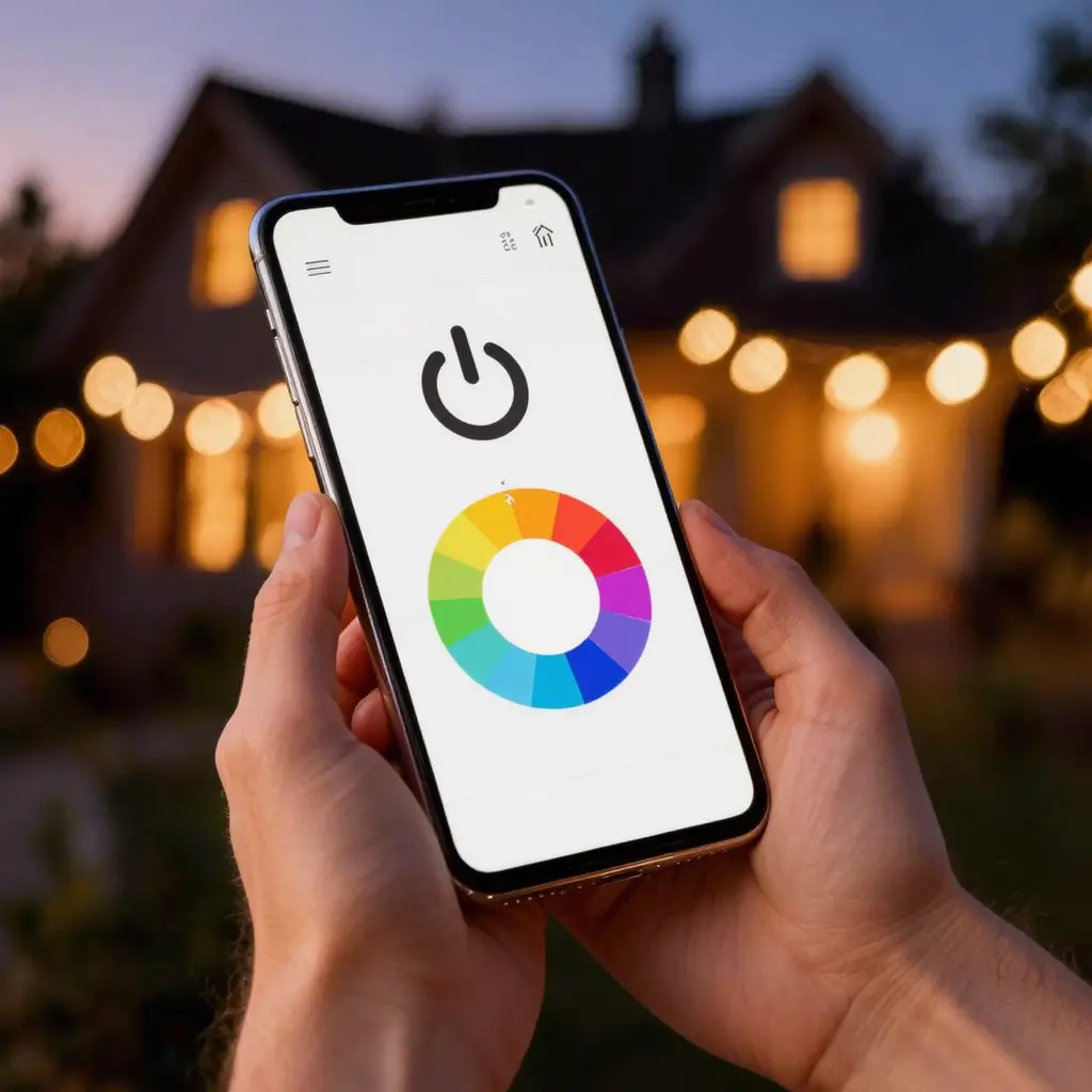 Phone showing the My Home Lighting app